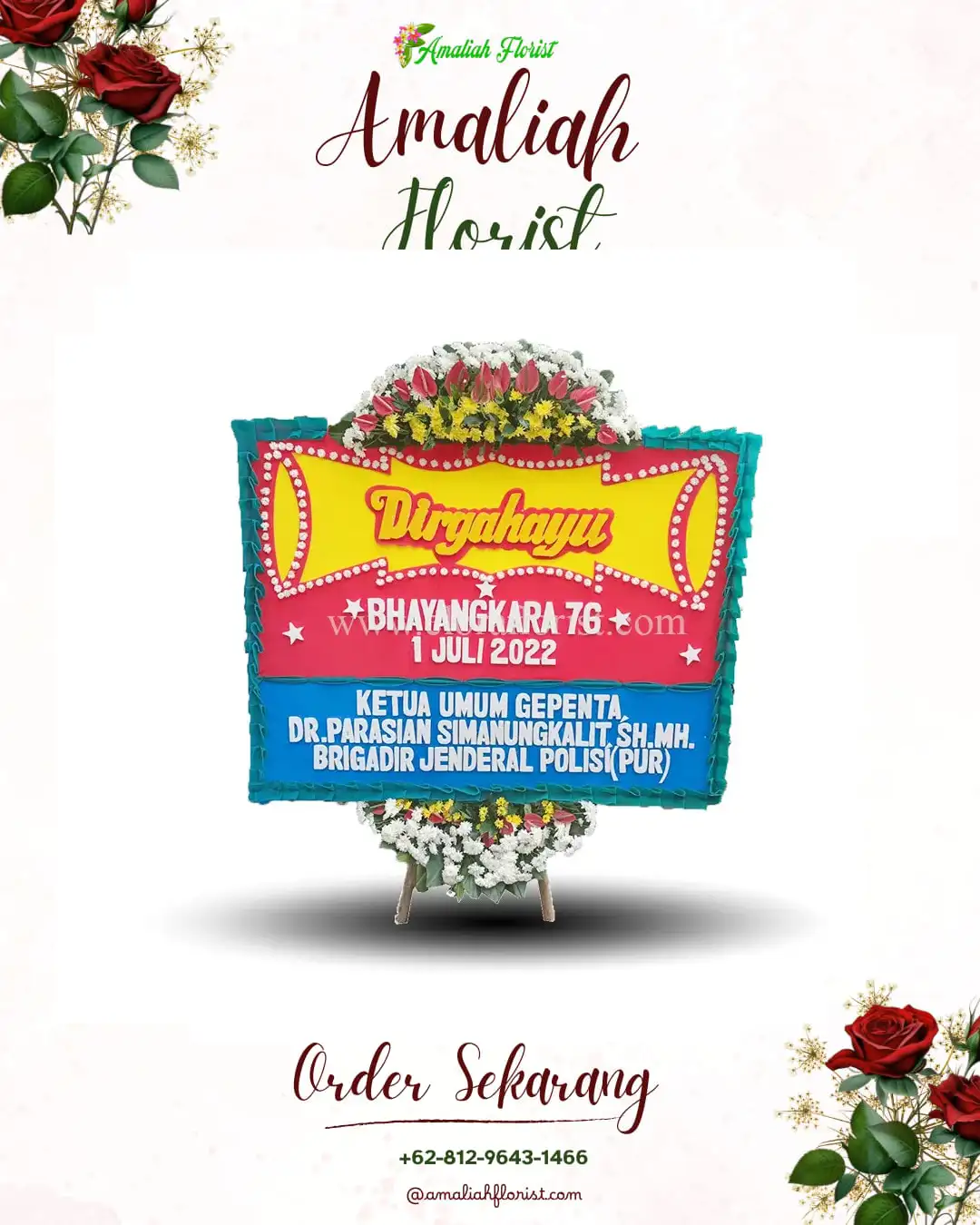 Papan Bunga HUT Ulang Tahun Simpang Katis